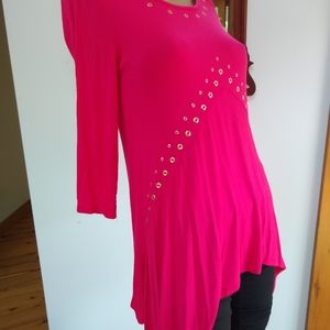 Joseph. A. Small. Hot pink. Grommets. Like New. Vintage Y2K.